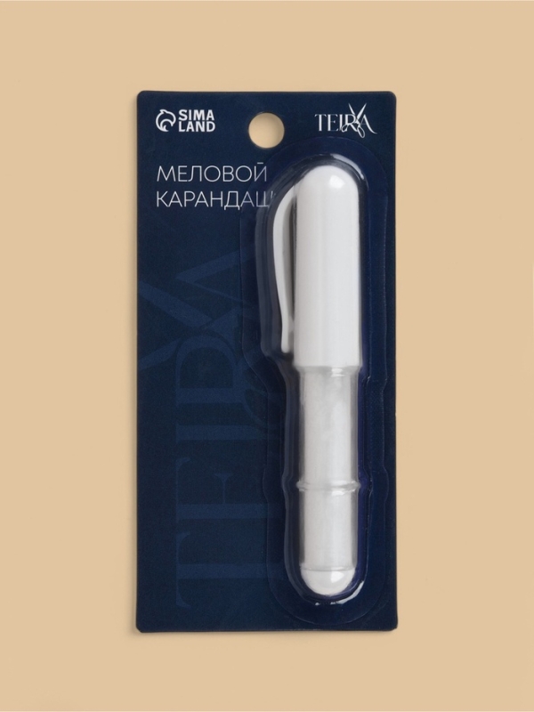 Мел карандаш с белой пудрой 10,5*2см блистер TR