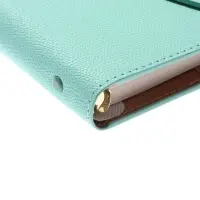 Органайзер на кольцах, A5, с клапаном, 80л, линия, к/зам, Бирюзовый