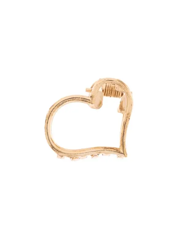 Крабик для волос &laquo;Маргарита&raquo;, сердце, 2.5 см, золото