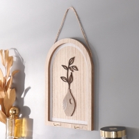 Крючки декоративные дерево "Веточка в вазе" 2,5х16х23,5 см