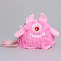 Сумка детская «Монстрик», 18 см, цвет розовый Сумка детская «Монстрик», 18 см, цвет розовый