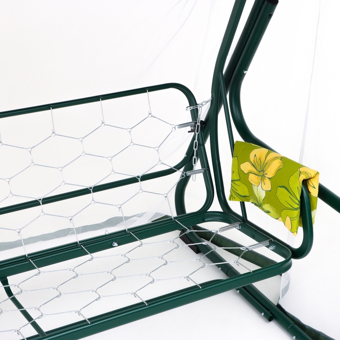 Качели садовые Качели садовые "Мадрид", 209 х 127 х 166 см, макс. нагрузка 220 кг, цвет зеленый