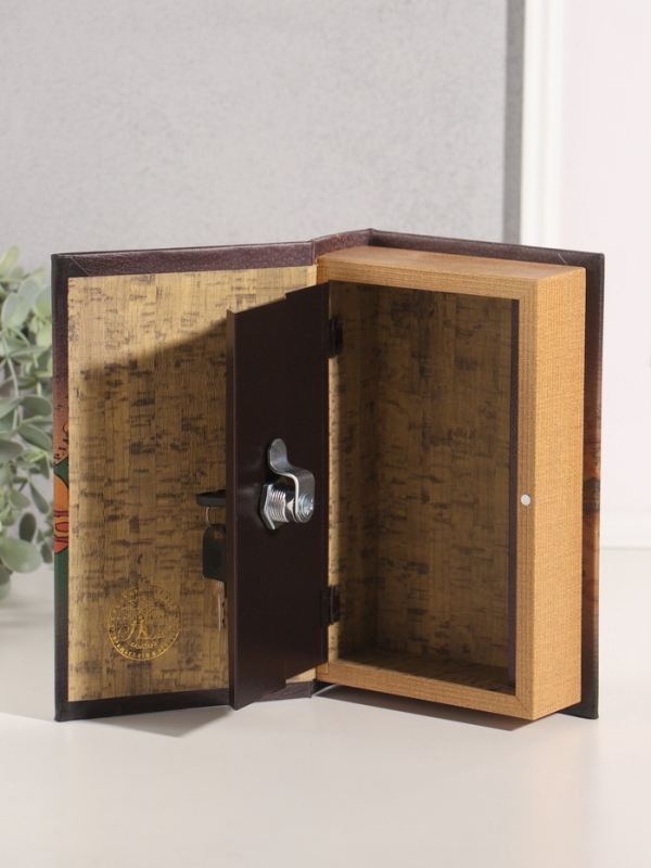 Сейф-книга дерево кожзам "Русь Великая" тиснение 21х13х5 см