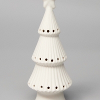Светодиодная фигура "Елка снежная" 19.8х7.5х7.5, 1 LED, LR44x3(в компл.), Т/БЕЛЫЙ