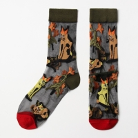 Носки женские стеклянные MINAKU "Котики", р-р 36-39 (23-25 см) Носки женские стеклянные MINAKU "Котики", р-р 36-39 (23-25 см)