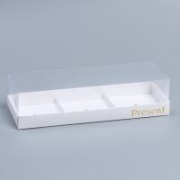 Коробка кондитерская для муссовых пирожных «Звёзды», 27 х 8.6 х 6.5 см Коробка кондитерская для муссовых пирожных «Звёзды», 27 х 8.6 х 6.5 см