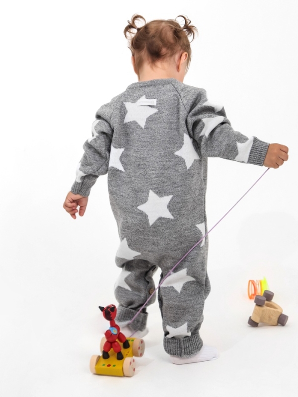 Комбинезон вязаный Крошка Я Комбинезон вязаный Крошка Я "Звезды" рост 86-92 см