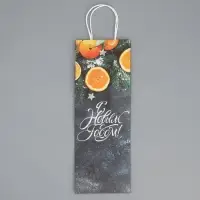 Пакет под бутылку &laquo;Мандарины&raquo;, 13 x 36 x 10 см