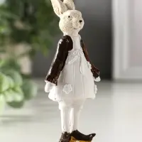 Сувенир полистоун "Нарядный Зайчик/Зайка" МИКС 4,5х3.2х11.5 см