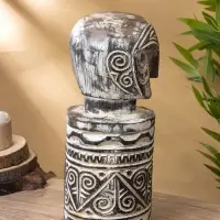 Сувенир "Истукан" дерево 16х16х40 см