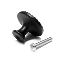 Ручка-кнопка ТУНДРА РК205, цвет черный