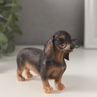 Сувенир полистоун "Такса в очках" 11,5х4х7,5 см Сувенир полистоун "Такса в очках" 11,5х4х7,5 см