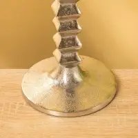 Подсвечник "Башня" алюминий 12х12х27 см