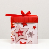 Новый год. Коробка Самосборная &laquo;Звезды новый год&raquo; 15 х 15 х 15 см