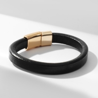 Браслет кожа &laquo;Миллениум&raquo; классика, цвет чёрный