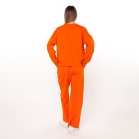Комплект женский повседневный (свитшот и брюки), оранжевый, размер 46-48 Комплект женский повседневный (свитшот и брюки), оранжевый, размер 46-48
