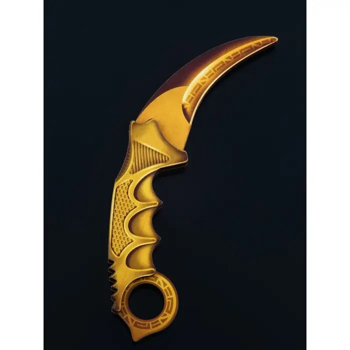 Набор сувенирное оружие &laquo;Золото&raquo;, автомат, пистолет, керамбит, 3 шт