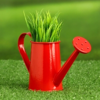 Кашпо &laquo;Лейка&raquo;, 15&times;7&times;8 см, красное