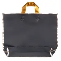 Пакет с петлевой ручкой черный 40 х 31 х 8 см 80 мкм