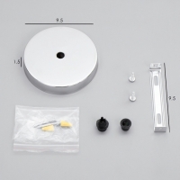 Чаша потолочная 10 см хром