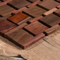 Коврик из тикового дерева, 30х20х0,7 см