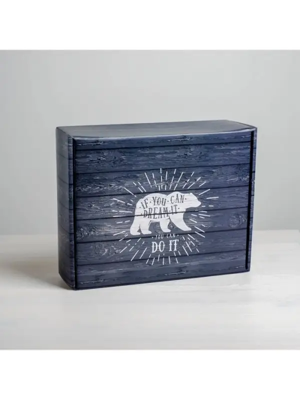 Коробка подарочная складная, упаковка, &laquo;Ящик&raquo;, 27 х 21 х 9 см