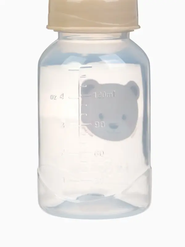 Бутылочка для кормления &laquo;Bear&raquo; 150 мл, цилиндр, бежевый Mum&Baby