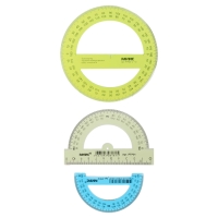 Набор транспортиров 3 штуки, Calligrata 180/360 градусов, 10/12/14 см, прозрачные, чертёжные, МИКС Набор транспортиров 3 штуки, Calligrata 180/360 градусов, 10/12/14 см, прозрачные, чертёжные, МИКС