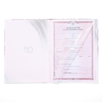 Папка для свидетельства о заключении брака &laquo;Любовь крылья дарит&raquo;, А4