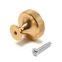 Ручка-кнопка CAPPIO PK323, d=30 мм, цвет золото