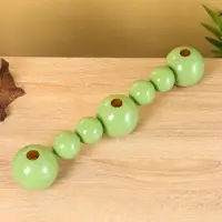 Подсвечник на 3 свечи &laquo;Бусы&raquo;, с 7 сферами, 44&times;8&times;8 см, кипарис