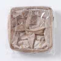 Органайзер для хранения белья Доляна My Basket, 4 ячейки, 20&times;20&times;12 см, цвет бежевый