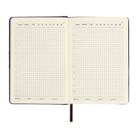 Органайзер на кольцах, А5, 128л, клетка, обл.кожзам, с хлястиком, Узоры, синий Органайзер на кольцах, А5, 128л, клетка, обл.кожзам, с хлястиком, Узоры, синий