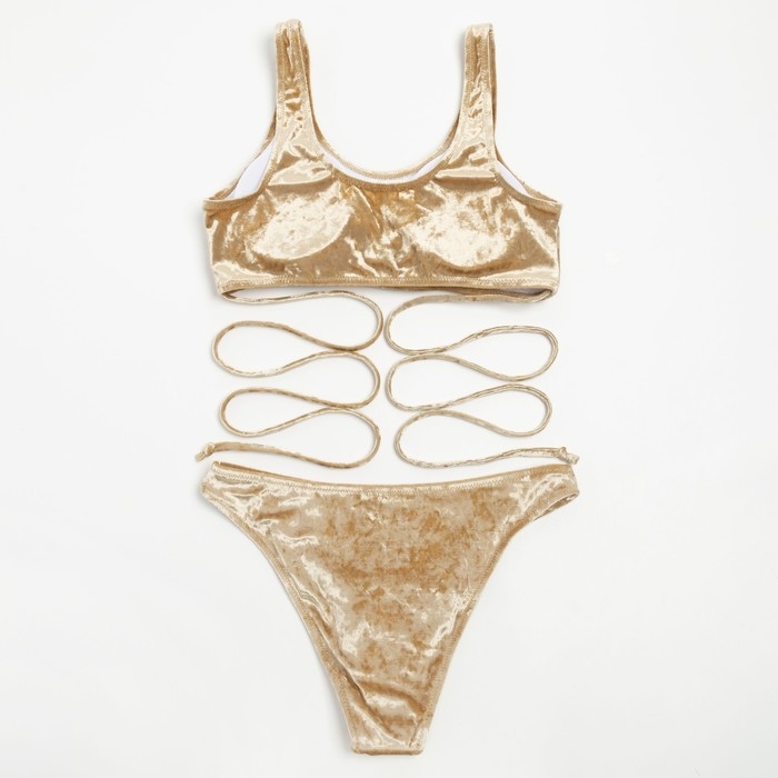 Купальник женский раздельный MINAKU, цвет бежевый размер 46