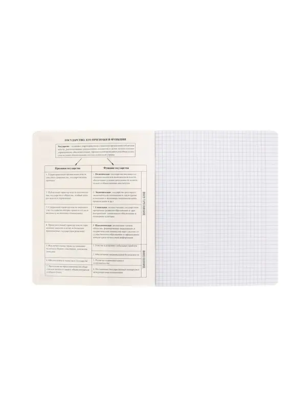 Тетрадь 48 листов в клетку &laquo;Буквица&raquo; Обществознание, белые листы