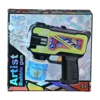 Генератор мыльных пузырей "Пистолет", цвет зелёный, работает от батареек