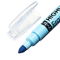 Двухсторонний маркер текстовыделитель 4 мм, ErichKrause Visioline V-16 Erasable Pastel, голубой