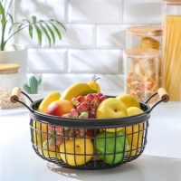 Фруктовница Доляна &laquo;Эстетика&raquo;, 36&times;28&times;14,5 см, цвет чёрный