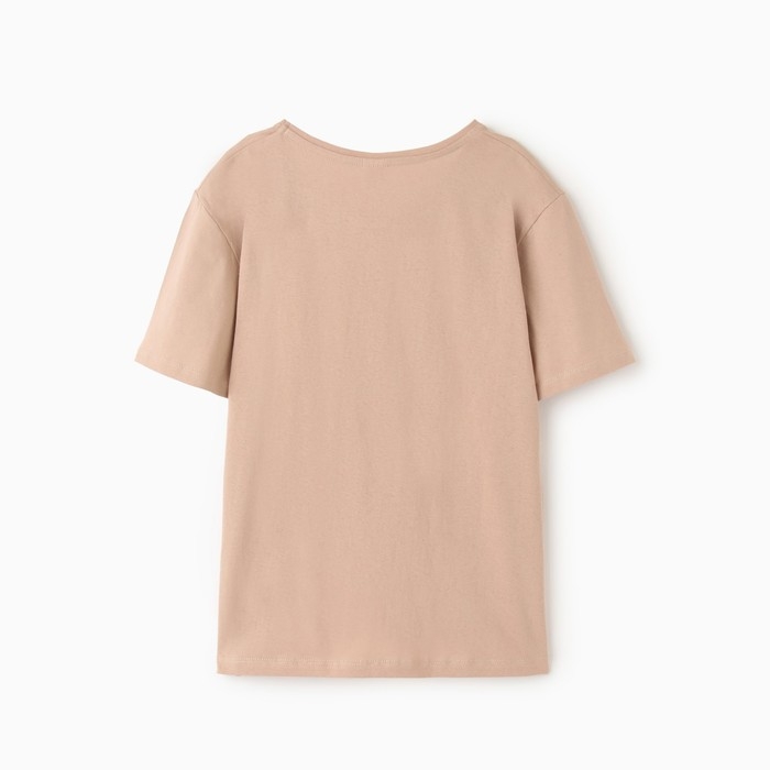 Футболка женская, цвет бежевый, р-р 50 Футболка женская, цвет бежевый, р-р 50