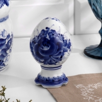 Сувенир &laquo;Яйцо на ножке&raquo;, гжель, 12,5 см