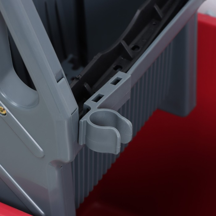 Тележка уборочная двухведерная, с отжимом 46 л, хромированная рама Тележка уборочная двухведерная, с отжимом 46 л, хромированная рама