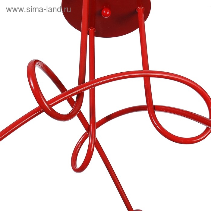 Светильник "Узел" красный 3x40W E27 85x85x40 см