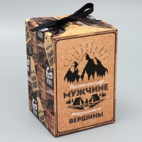 Коробка подарочная складная, упаковка, «Настоящему мужчине», 12 х 18 х 12 см Коробка подарочная складная, упаковка, «Настоящему мужчине», 12 х 18 х 12 см