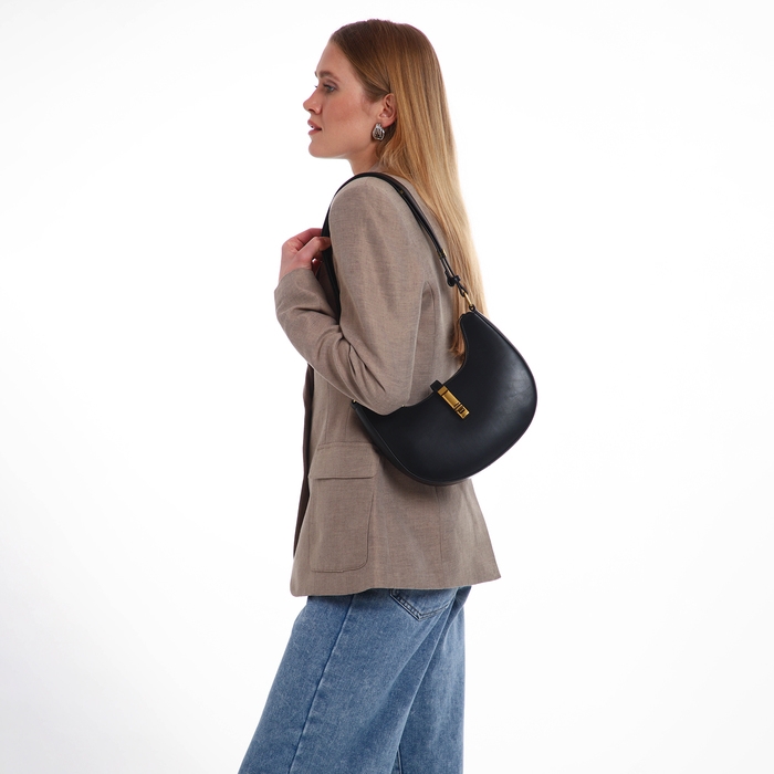 Сумка женская TEXTURA, маленький размер, цвет чёрный