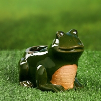 Горшок "Лягушка" 12х10х9см