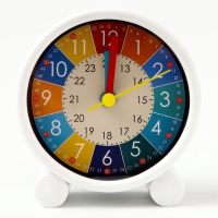 Часы будильник настольные детские &laquo;Секунды в цвете&raquo;, 8&times;8.7 см