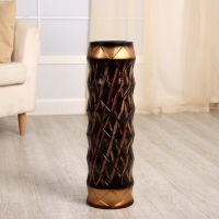 Ваза керамика напольная "Кеннет" нежность, 60 см, коричневый Ваза керамика напольная "Кеннет" нежность, 60 см, коричневый