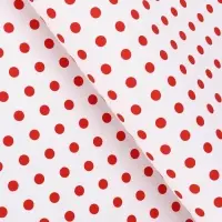 Бумага упаковочная крафт белый "Бисер красный", 0,68 х 10 &plusmn;5% м, 50 г