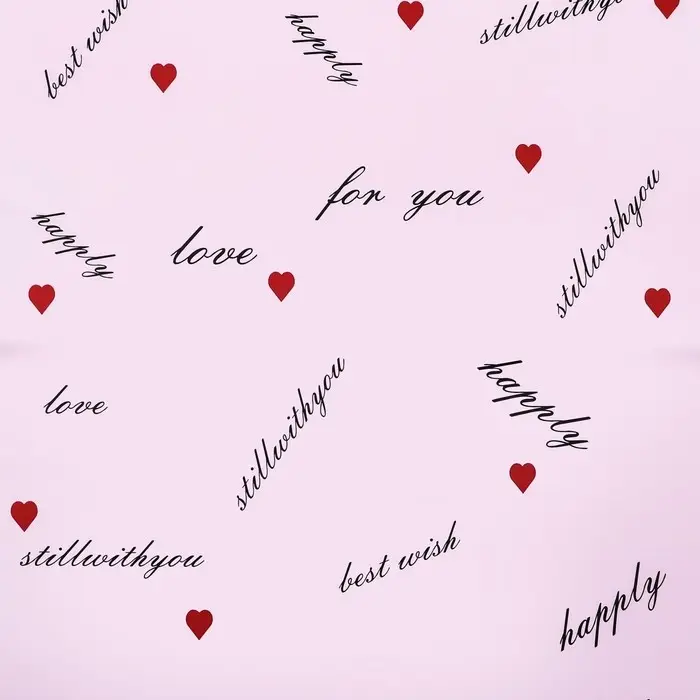 Пленка для цветов матовая, &laquo;Цветы с каймой&raquo;, 58&times;58 см, сиреневый