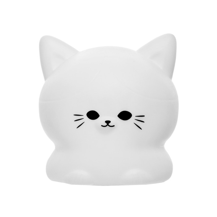 Ночник Ночник "Котенок" LED белый 9,5х10х10 см